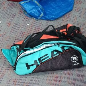 HEAD Turquoise and Black Duffel Bag
